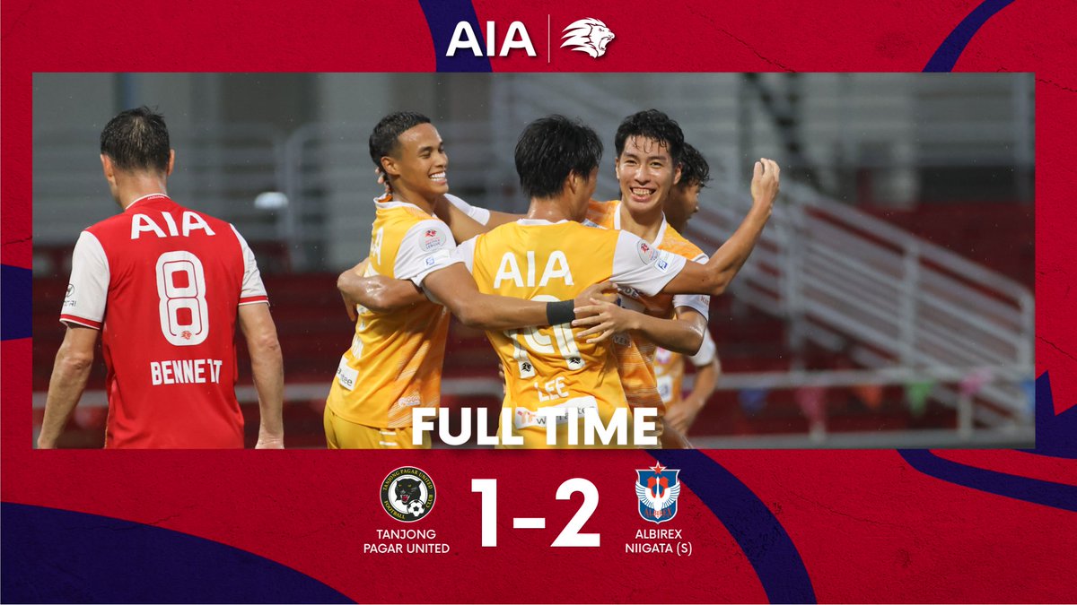 SGPremierLeague's tweet photo. FULL TIME Tanjong Pagar 1-2 Albirex #SPL
Title-chasing White Swans hang on for victory! #TPUALB https://t.co/eNtubamBL9