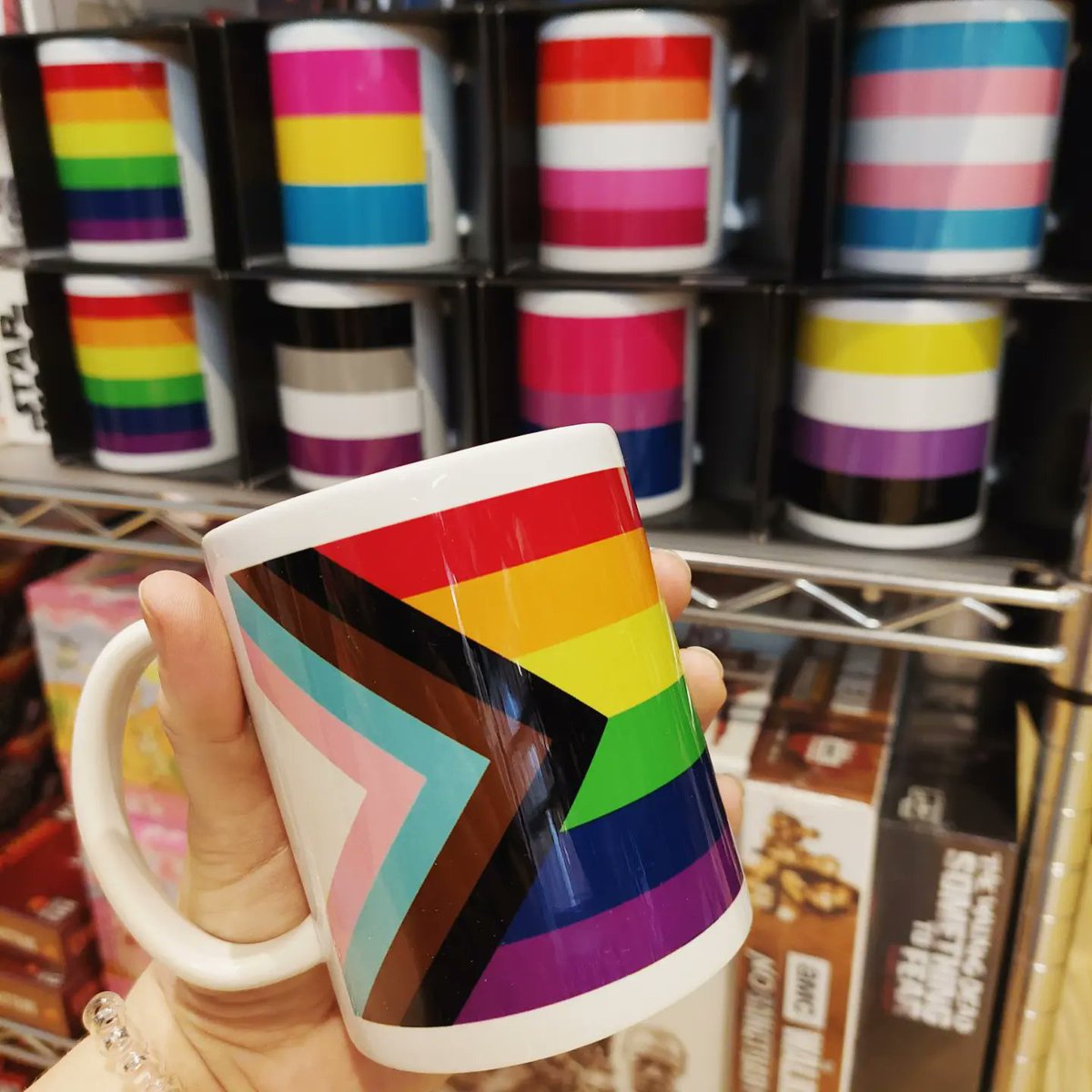 TVMCardiff's tweet photo. Celebrating #Pride in #Cardiff today! We have mugs and badges for sale, and lots of flags flying. (Not just for today, we have them all year round!) #Pride2022 #PrideCymru 
🏳️‍🌈🏳️‍⚧️🏳️‍🌈🏳️‍⚧️🏳️‍🌈🏳️‍⚧️🏳️‍🌈 https://t.co/PLH63qK45J