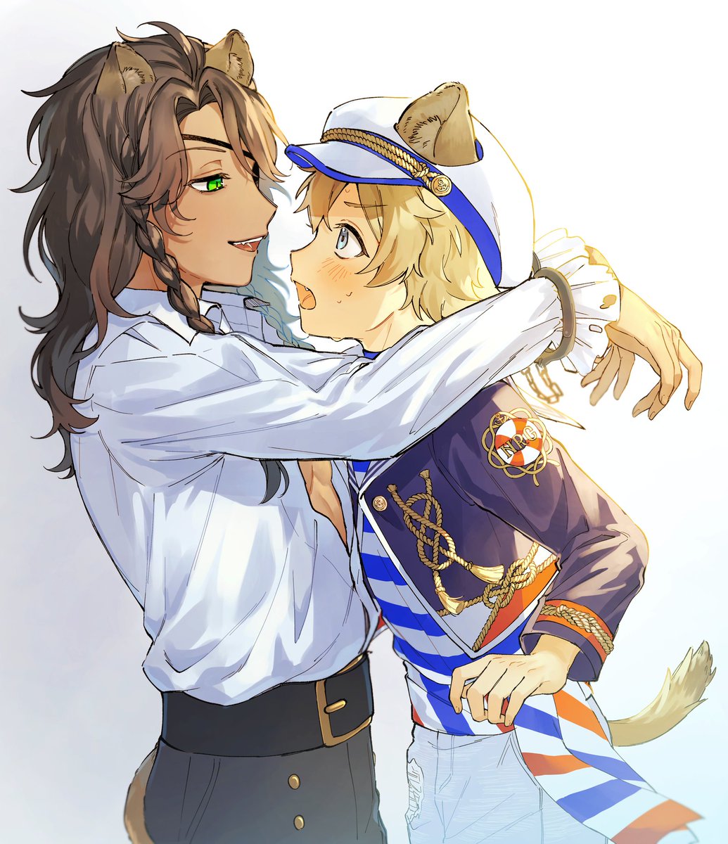 irori_hm's tweet photo. 悪い海賊さん(捕虜)に唆されているラギレオ https://t.co/yMoGz8zF04