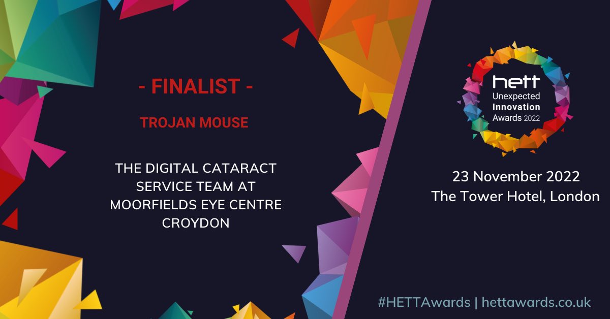 Peipeimeow's tweet photo. 😃 looking forward to the ceremony in November! @HETTShow
#Digital #cataract #service
#trojanmouse
#innovation
#serviceredesign
#digitalMedicine https://t.co/kELxVOxmdC