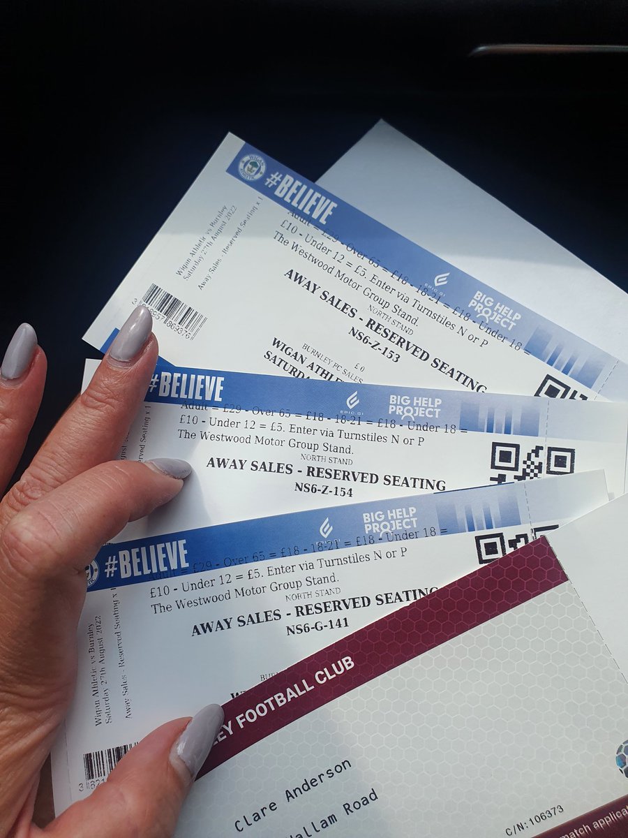 ClaretClare's tweet photo. Cheers @BurnleyOfficial just looked at tickets 1 adult with 2 children and not sat together and nowhere near each other #wiganvburnley #utc https://t.co/3WIS9Cv5CZ
