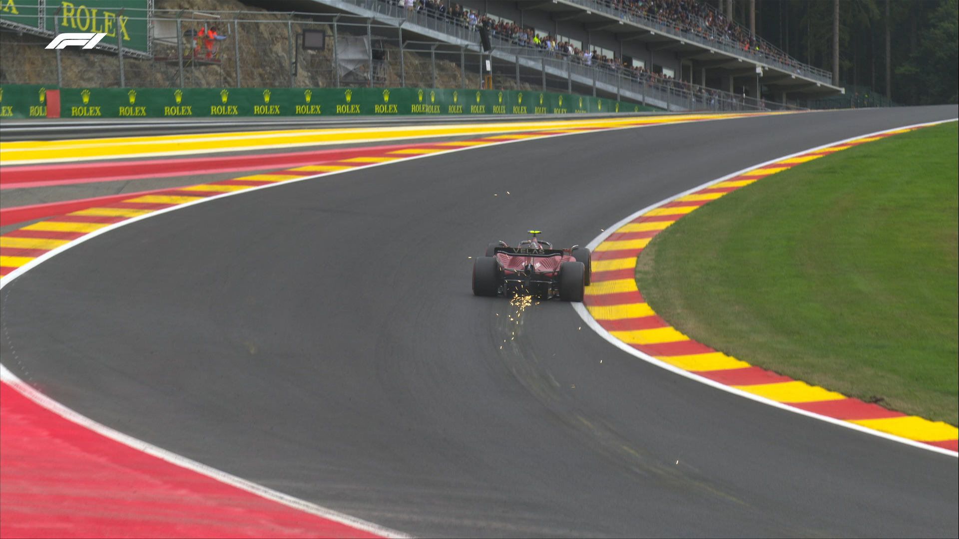 Carlos Sainz podczas 3. treningu przed Grand Prix Belgii