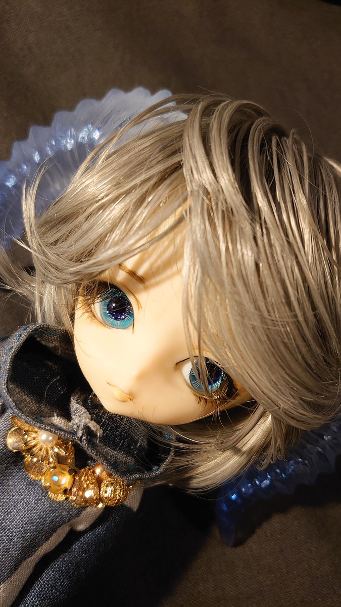 「#ハルモニアブルーム 公式グラスアイの蟹座です。 16mm直径、光彩直径9mm瞳」|裏花火のイラスト