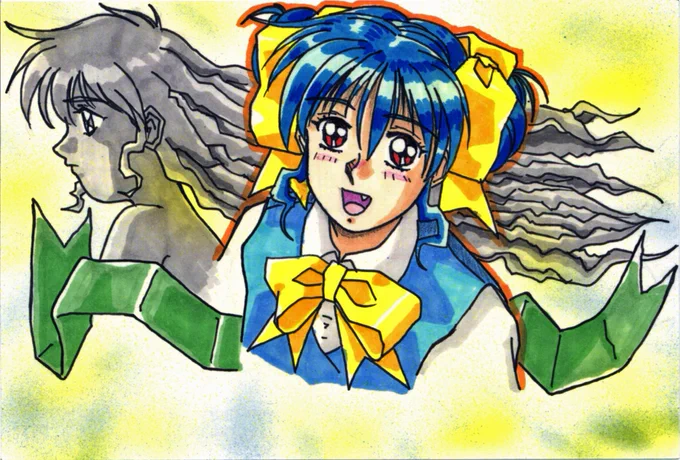 #自分の好きなキャラ一人の画像を四枚貼る久しぶりにこのハッシュタグが回ってきたんよね前回は艦これの「潮」だったけど過去絵フォルダーとかハマった作品とか思い出していくとOVA版「同級生2」"鳴沢唯" じゃないのか……と自分でも意味わかんないんだけどゲーム版じゃなくてOVA版なんだよw 