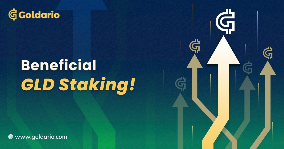 Innovative and productive crypto-staking strategies of GLD favor the  setup of a continuous income stream

#goldario #digitalshare #gldtoken #blockchain #GLD #staking #investments