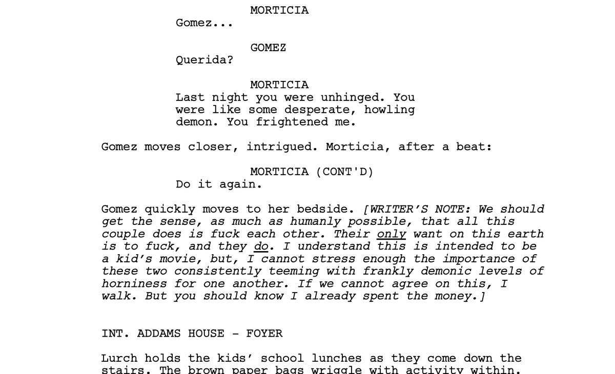AltWrongAnon's tweet photo. @HellboyBPRDRP This is an actual excerpt from the screenplay https://t.co/0plno7OWVt