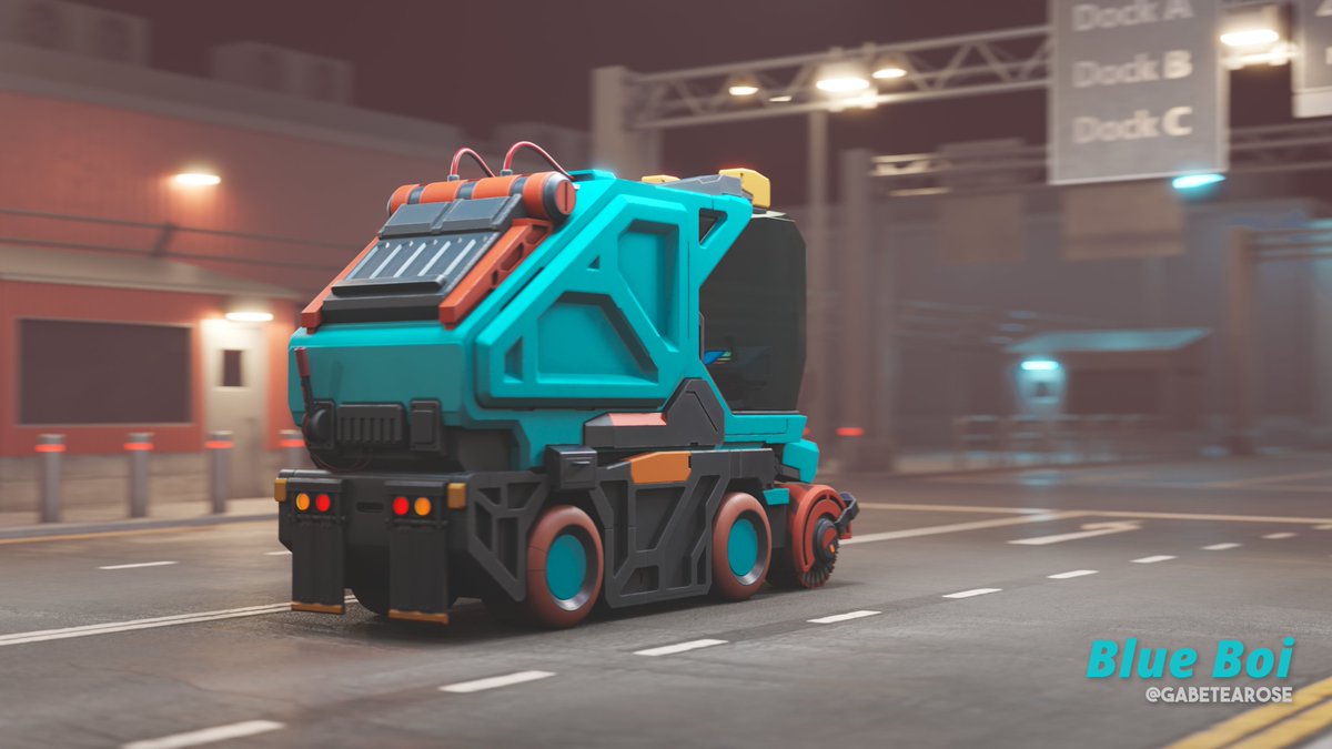 AurelienSza's tweet image. Blue boii is here!! #Blender3d #b3d #3dart