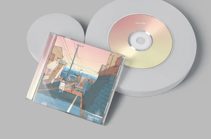 ちょっと前ですが、からリリースされたコンピレーション"Sepia Bay"のカバーアートを描きました以下リンクからCD買えます!配信もありますので是非チェックしてみてください 