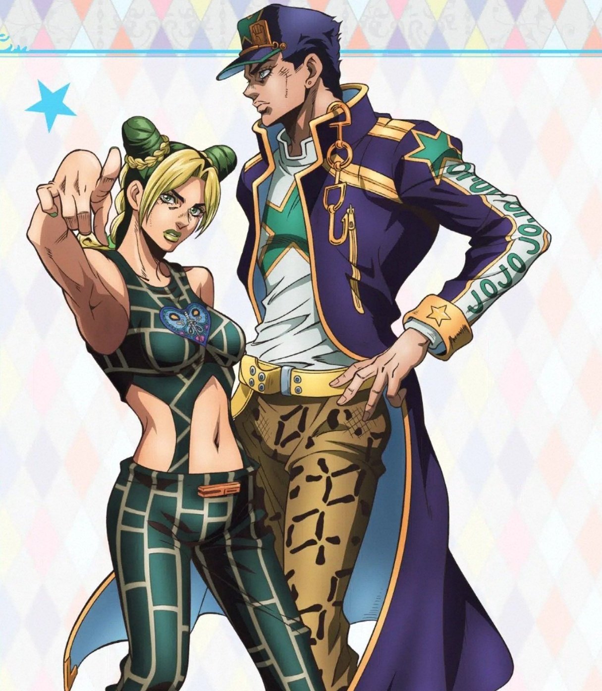 JOL on X: 5 days till Stone Ocean anime Fairouz Ai and Daisuke Ono with  the Jolyne and Jotaro pose 🫵  / X