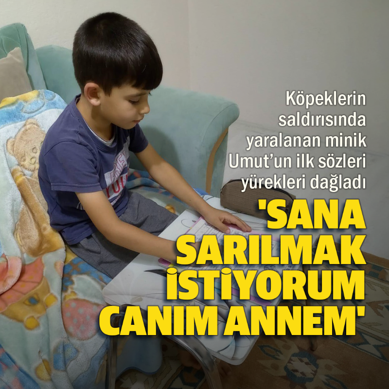 yenisafak's tweet photo. Konya’da sokakta oynarken 4 sahipsiz köpeğin saldırısına uğrayan, kaldırıldığı hastanede yoğun bakımda tedaviye alınan 8 yaşındaki çocuk, 4 gün sonra gözlerini açtı. İlk sözleri, "Anne çok korktum. Sana sarılmak istiyorum canım annem" oldu.