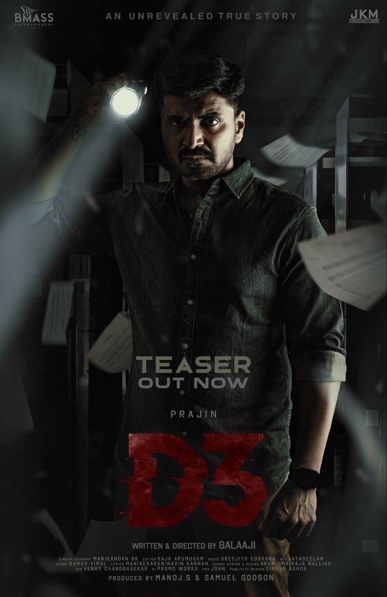 Annamalai Suchu (@actor_annamalai) on Twitter photo #D3 Second Look & Teaser youtu.be/QtRWcJQ0OuA Congrats & all d best team <a href="/actorprajin1/">prajin</a> <a href="/vidya_pradeep01/">Dr. Vidya Pradeep</a> <a href="/balaajibmass/">Balaaji</a> <a href="/manoj_bmass/">Manoj S</a> <a href="/bmassbmass/">Bmass Entertainment</a> <a href="/johnmediamanagr/">A. JOHN- PRO</a> <a href="/JKMProductions1/">JKM Productions</a> @rajache5 <a href="/manibk1/">=̶ گۆﻣﻧدآﻥ̲</a> <a href="/dineshashok_13/">Dinesh_ashok</a> <a href="/promoworkstudio/">Promoworks</a> #D3 Second Look & Teaser youtu.be/QtRWcJQ0OuA Congrats & all d best team <a href="/actorprajin1/">prajin</a> <a href="/vidya_pradeep01/">Dr. Vidya Pradeep</a> <a href="/balaajibmass/">Balaaji</a> <a href="/manoj_bmass/">Manoj S</a> <a href="/bmassbmass/">Bmass Entertainment</a> <a href="/johnmediamanagr/">A. JOHN- PRO</a> <a href="/JKMProductions1/">JKM Productions</a> @rajache5 <a href="/manibk1/">=̶ گۆﻣﻧدآﻥ̲</a> <a href="/dineshashok_13/">Dinesh_ashok</a> <a href="/promoworkstudio/">Promoworks</a>