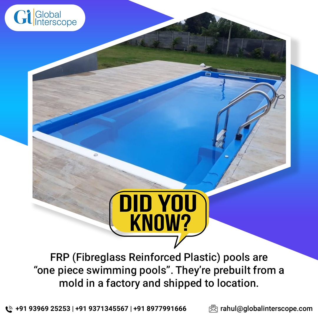 GInterscope's tweet image. FRP pool fact you didn’t know! 

Global Interscope is here to build your dream pool with it’s well-equipped collection and world class pool designs. 

 Contact us to know more!

#didyouknow #frp #frppools #onepieceswimmingpools 
#GlobalInterscope #poolcare #poolservices #pools