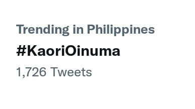 forda trending pala 

#KaoriOinuma <a href="/kaori_oinuma/">Kaori Oinuma</a>
