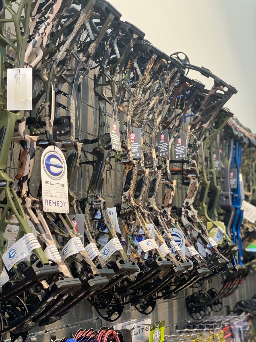 Hunting season is growing closer. Come in and check out our selection of Elite bows! You will not be disappointed. #range129