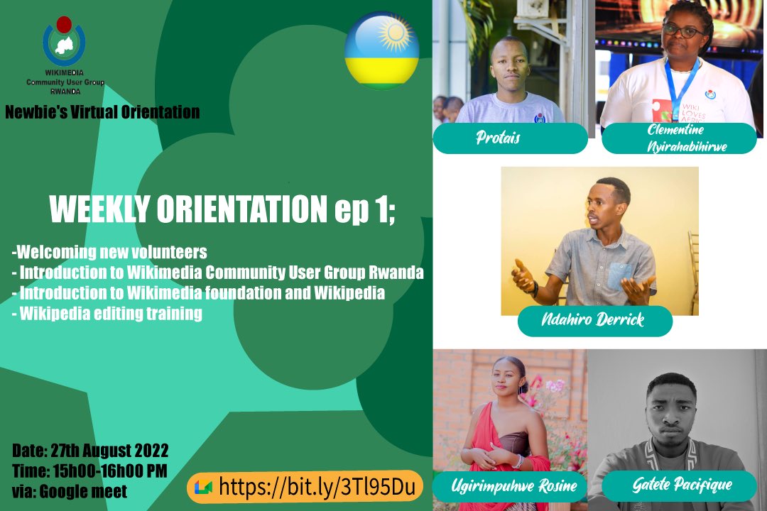 OSKRwanda's tweet photo. #RwOT, We invite you for our #weeklyorientation (ep1) to:
-Welcome new volunteers
-Introduction to @WikiRwanda
-Introduction to @Wikimedia projects,with an emphasis on @Wikipedia https://t.co/PURlj0tAv9