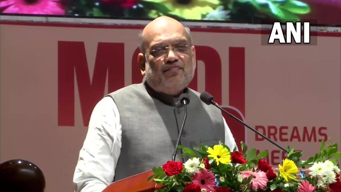 People have told me that after #NarendraModi became PM, a massive change is seen in the country. There can be many reasons but crores of poor felt for first time after independence that they have an existence in this nation: HM at seminar on book Modi@20, in Raipur, Chhattisgarh