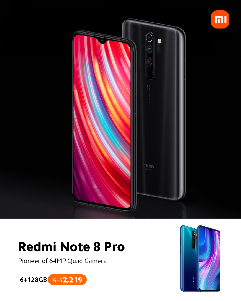 XiaomiGhana's tweet image. The Sleek Redmi Note 8 Pro at a cool price of GH¢2,219
#XiaomiGhana #Note8Pro