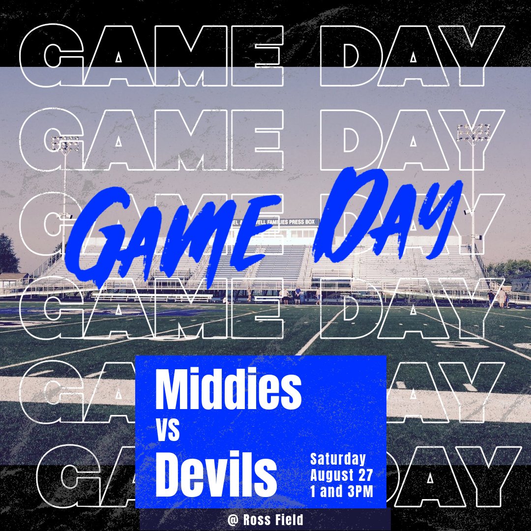 Game Day! 
JV plays at 1:00pm and Varsity at 3:00pm
Come support your Lady Middies home at Ross Field!