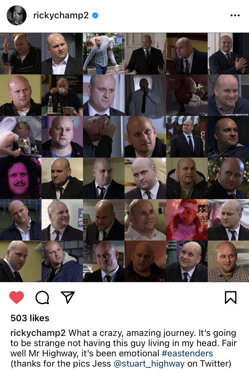 Been a crazy week so grateful for this and the mention!!! Can’t believe we won’t be seeing Stu on our screens! Wishing Ricky all the best in his new ventures🥺👏🏼