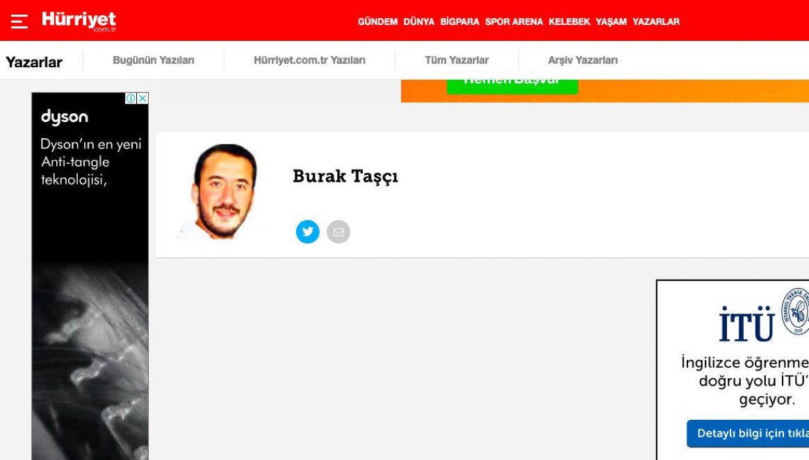 ozanblk_'s tweet photo. Hürriyet Gazetesi, Sedat Peker'in (@sedat_peker) Deli Çavuş hesabından yapmış olduğu paylaşımlarının ardından ekonomi yazarı Burak Taşçı'nın bütün yazılarını kaldırdı. https://t.co/QVdCkWzyPR