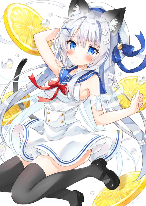 ねこみみ娘はお好きですか#夏休みはフォロワーさんが増える 