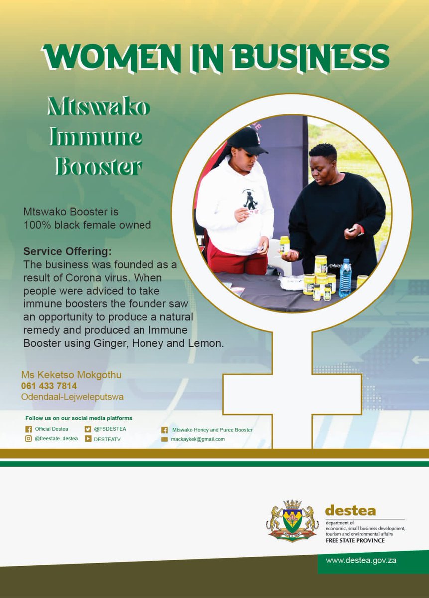 FSDESTEA's tweet photo. DESTEA assisted women in business by giving them an opportunity to showcase their products and services to 3500 potential buyers, suppliers, and key stakeholders from 37 countries in the South African International Trade Exhibition (SAITEX) held on June 22 at Gallagher Estate, https://t.co/txiw1GuJFx
