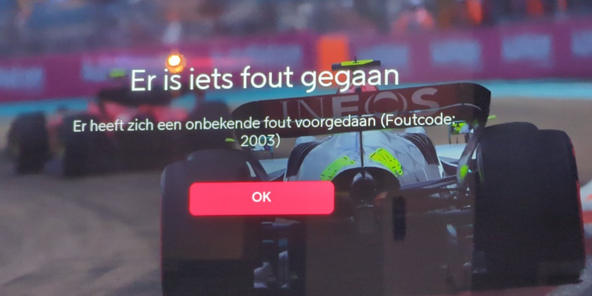robglijer's tweet photo. En alweer een tegenvaller bij @viaplaysportnl . Nieuwe #LG tv met #webos, werkt fantastisch. #viaplay app geïnstalleerd, en natuurlijk, het werkt niet. (Onbekende fout code 2003) #viafail https://t.co/YEVTzHvHqI