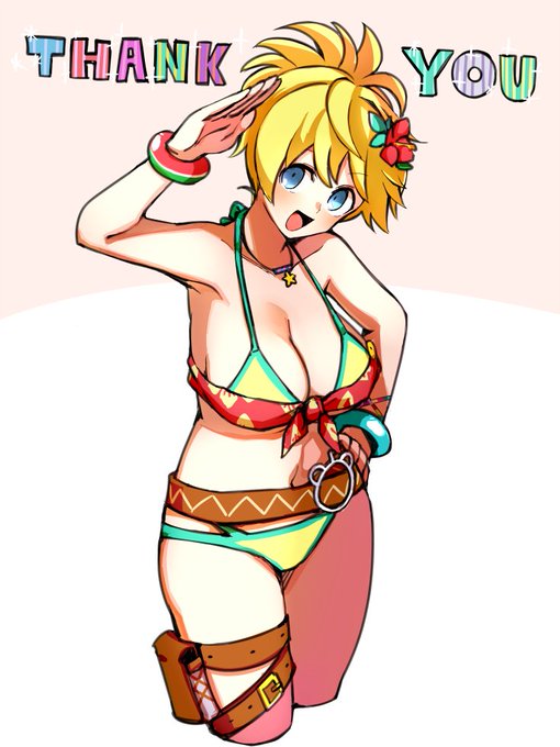 暫定最終回です 毎週おつきあいありがとう!🐥👙
#毎週水着シャックス 