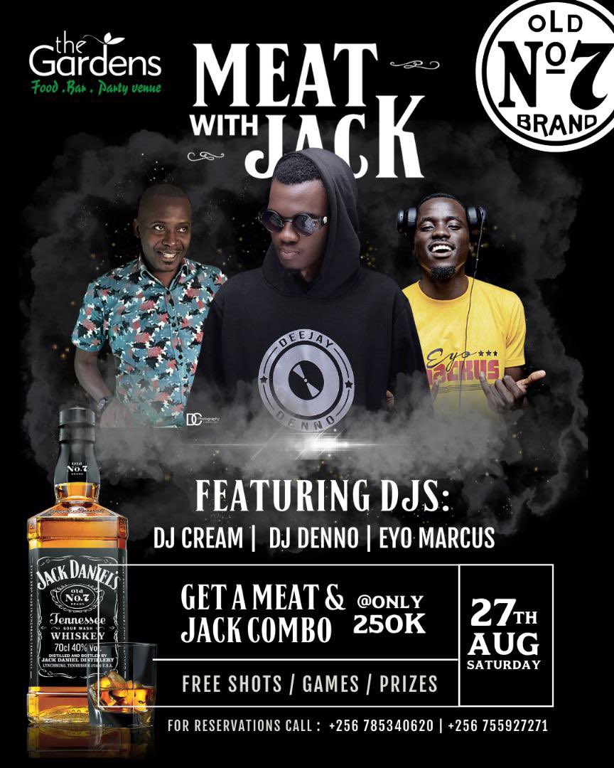 ZaharahManyeshi's tweet photo. This is where we are today omanyi mwelabila nyo 😂 a meat and jack combo at 250k only @GardensNajjera 🔥🔥come we vibe together #JDxSaturdayKuGardens #MeatWithJack https://t.co/VpK6OjvCs6