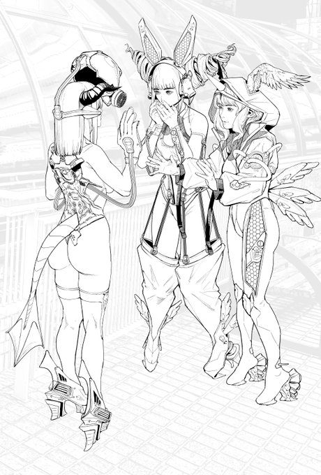 『え、その衣装やば…!本物きたって!!』#コスは淫らな仮面_一般誌版_進捗 