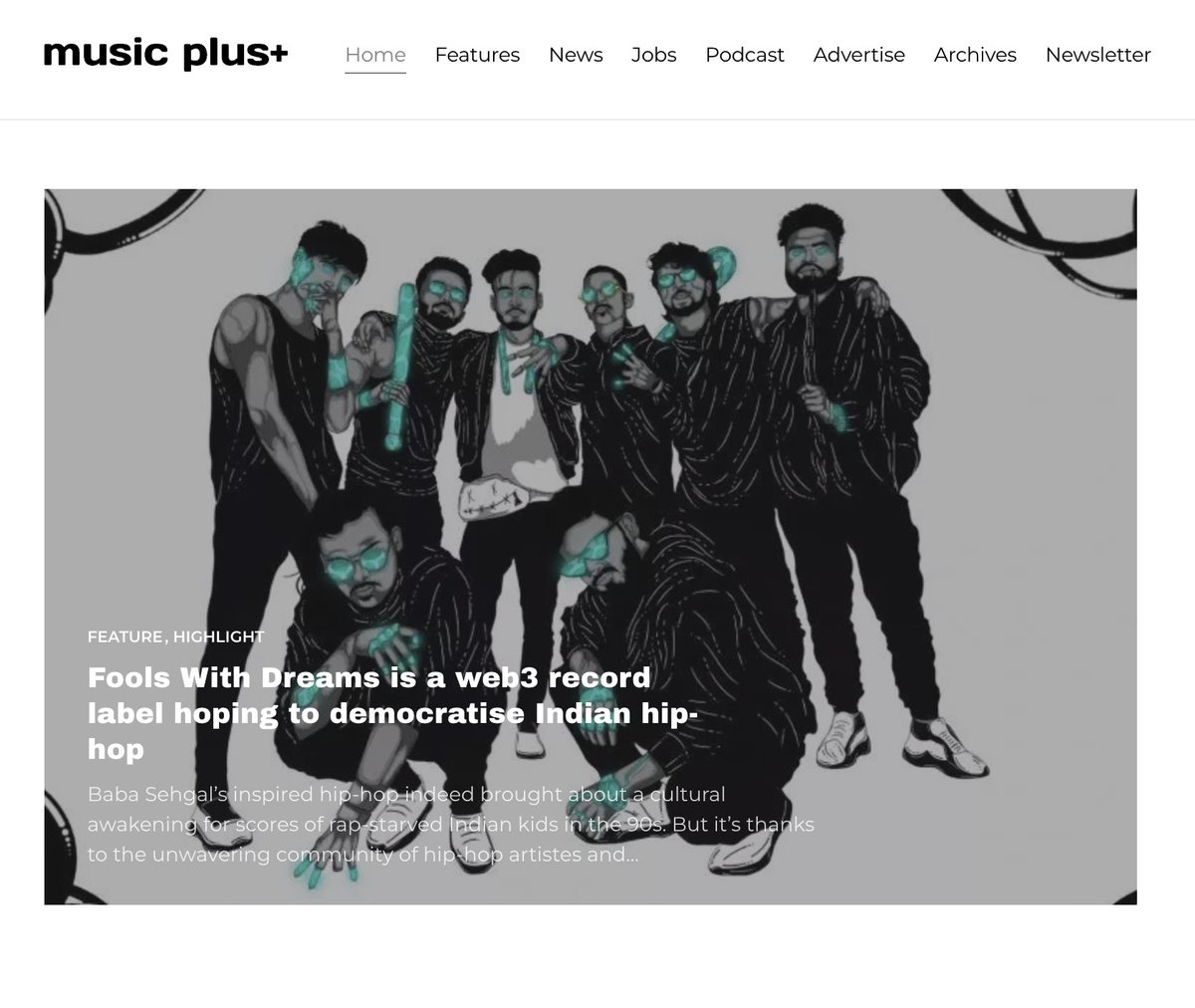 Fools With Dreams🎧 (@foolswithdream) on Twitter photo We are ecstatic about getting featured on MusicPlus.in
🎧🚀
It feels good to see that Music NFT is grabbing eyeballs.
musicplus.in/fools-with-dre…
<a href="/LostHongshan/">Duality (τ, τ)</a> <a href="/techbubble/">Nik Kalyani (🎨🔴💜)</a> <a href="/aiumtrakul/">Taj Aiumtrakul</a> <a href="/Leader_Kaustav/">leaderKaustav.eth \z/</a> <a href="/TheNFTwazir/">TheNFTwazir</a> <a href="/Rageoverrun/">Rageoverrun</a> We are ecstatic about getting featured on MusicPlus.in
🎧🚀
It feels good to see that Music NFT is grabbing eyeballs.
musicplus.in/fools-with-dre…
<a href="/LostHongshan/">Duality (τ, τ)</a> <a href="/techbubble/">Nik Kalyani (🎨🔴💜)</a> <a href="/aiumtrakul/">Taj Aiumtrakul</a> <a href="/Leader_Kaustav/">leaderKaustav.eth \z/</a> <a href="/TheNFTwazir/">TheNFTwazir</a> <a href="/Rageoverrun/">Rageoverrun</a>
