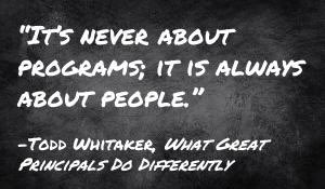 One of my favorite <a href="/ToddWhitaker/">Todd Whitaker</a> quotes #satchat