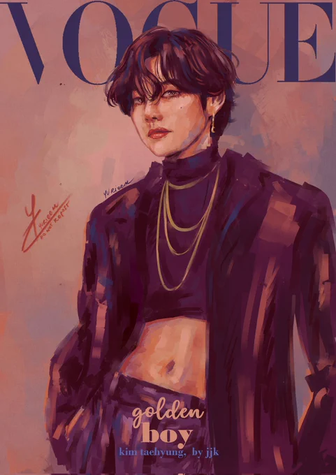 - Taehyung x Vogue#taehyungfanart 