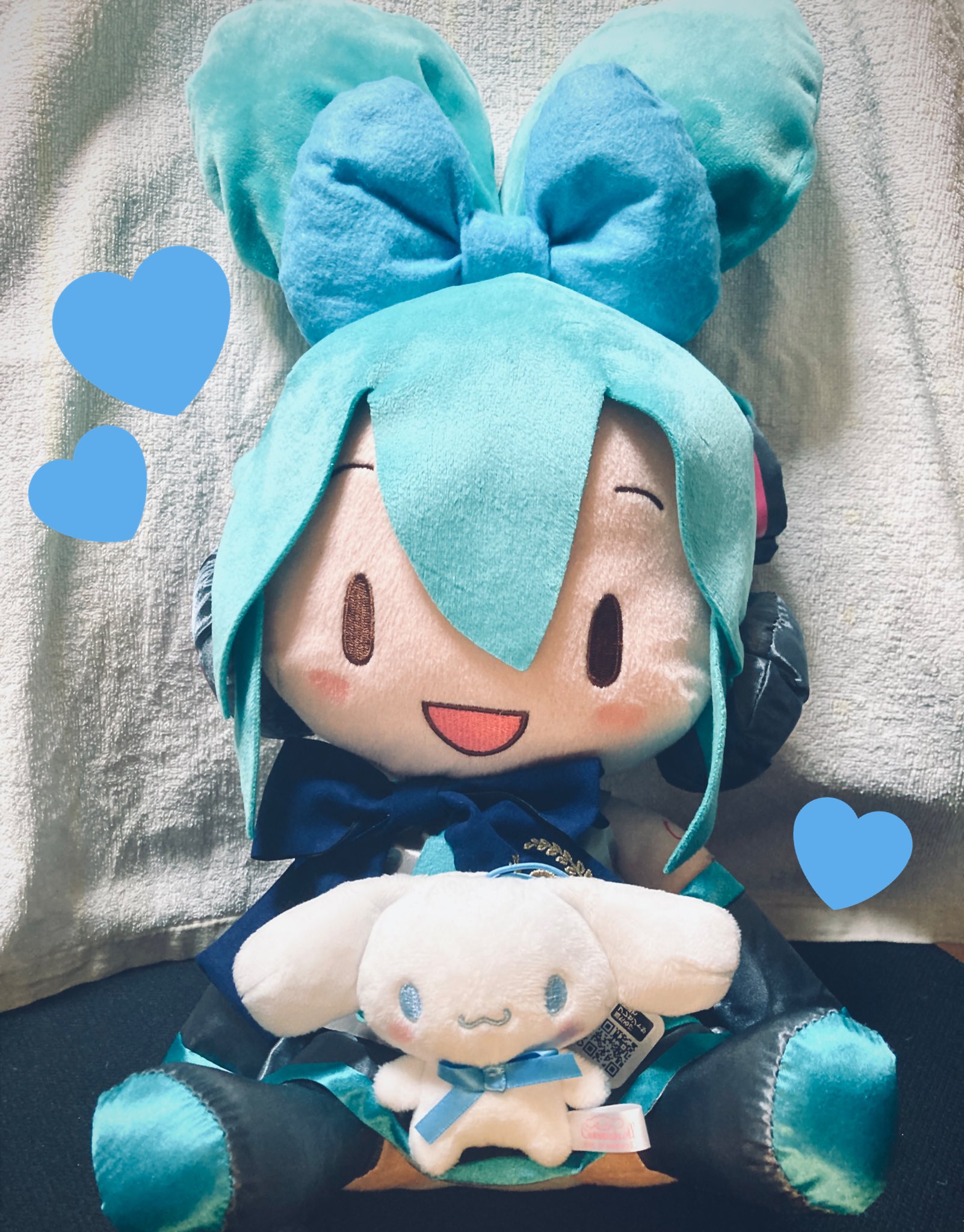 受注販売】初音ミク　シナモロール　ぬいぐるみ　伊勢丹　新品未開封