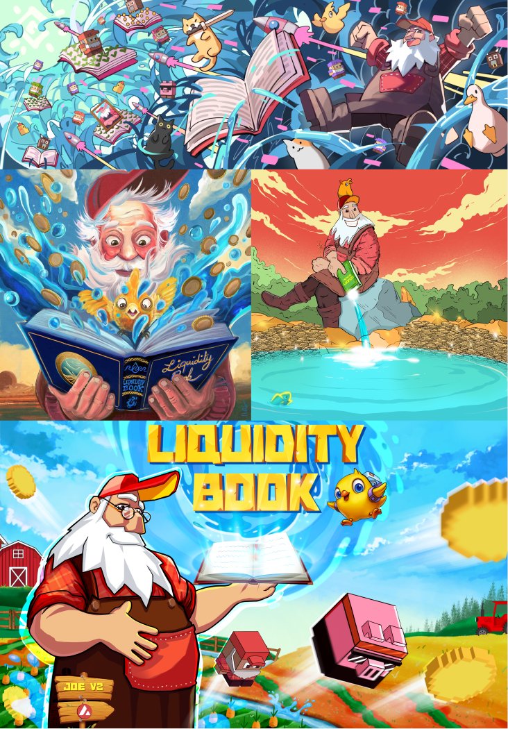 LFJ_gg's tweet photo. Checkout the latest submissions for the monthly community art contest, incredible talent on display (again)

🎨Brief: Liquidity Book 🌊📘
💰Reward: $500 + Artwork is auction on @joepegsnft 
📆Deadline: End of the month 

#Avalanche #NFTs https://t.co/RLn2ETGxM8