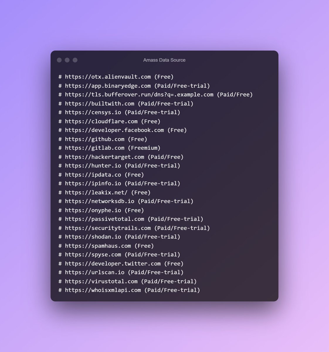 ReconOne_bk's tweet photo. I went from 400 to 1000 subdomains found on one single Company

Adding these Free/Trial API you can improve your @Owasp Amass to find more subdomains 👇🚀

#bugbounty #bugbountytips #amass #owasp #api #recon #recontips #reconone #osint #bugbountytool #attacksurface https://t.co/m5ARDMb7Z6