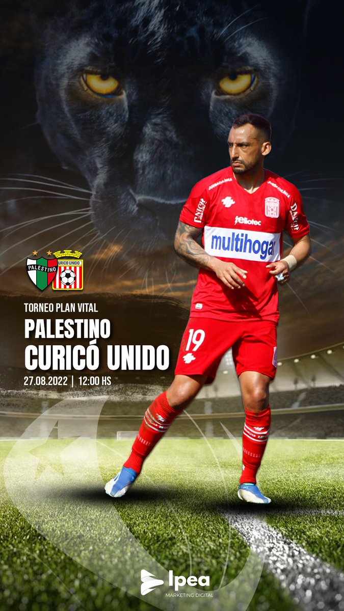 Ronaldelafuent's tweet photo. ¡Vamos por la Gloria!

🛡@CDPalestinoSADP vs @curicounidocdp 
⏰ Hoy, a las 12 hs
📺 por @TNTSportsCL 

¿Nos van a ver? 👀 Los leo

💥 @IpeaMarketing 
👟 @adidas_ES 

#curico #vamoscurico #palestino #futbol #chile #CampeonatoPlanVital https://t.co/Y3mrKW0j8k