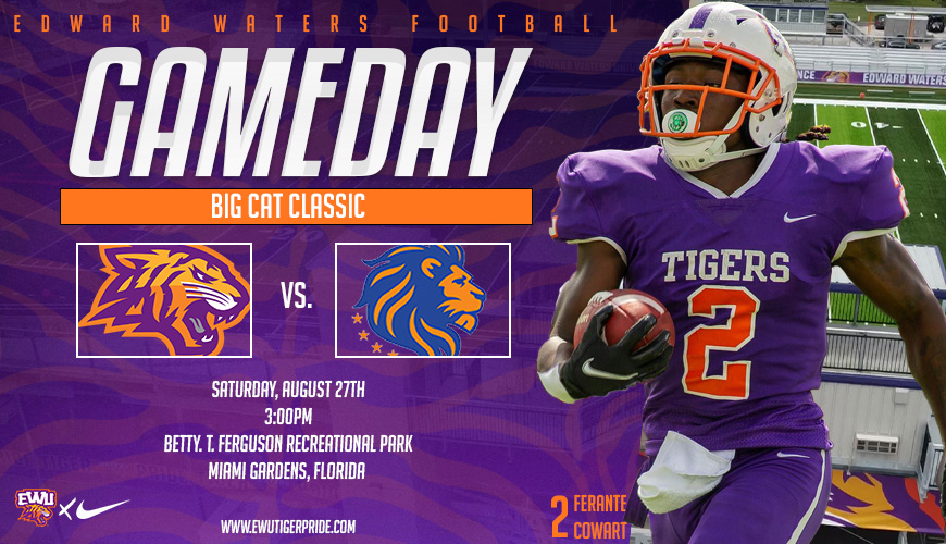 EWU_Athletics's tweet photo. Football Gameday Info
@EdwardWatersFB π @GoFmuLions
"Big Cat Classic"
β° 3:00pm
π Betty T. Ferguson Recreational Complex | Miami Gardens, Florida
πΊ https://t.co/T2vUiYB06k
π» https://t.co/vo1oCTf7jl
π https://t.co/WAArxmH6ge
#BeatFMU! #Ubuntu #TigerPride!π
π https://t.co/Z4IweItegT