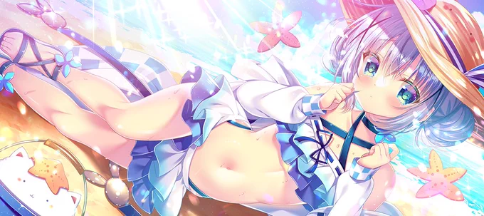\こ、こういうポーズがいいんですか…?ほ、本当にヘンタイさんですね…!!/ 