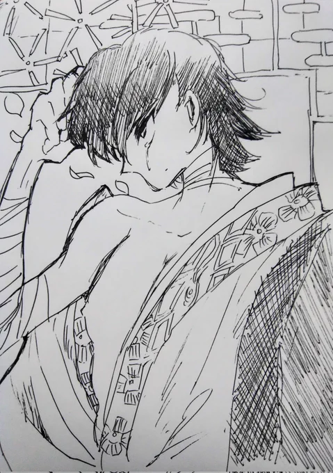 すげーねむいけど落書き 