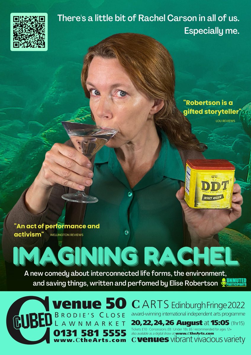 ImaginingRachel's tweet photo. @life_arts_lane @edfringe I've no press for for my live show and have added a perf on 28th! @Imaginingrachel explores the life and work of environmental icon Rachel Carson via my own messy past as a fellow daughter of Pittsburgh, PA and former EPA employee - with puppets and inventive stagecraft https://t.co/ozgvQOFLw8