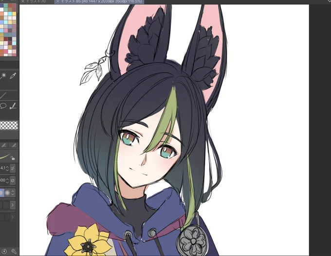 ティナリくん色ラフ_φ(^_^ 