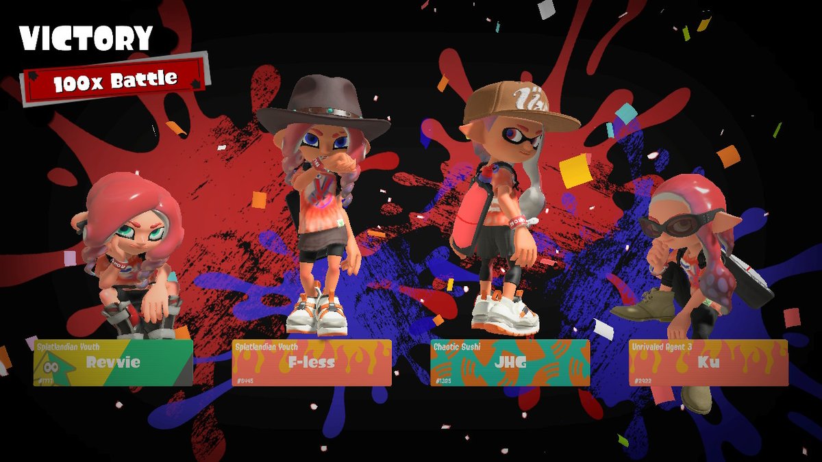 #Splatoon3 #Splatfest #NintendoSwitch 100× Game for Team Scissors