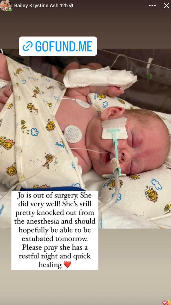 Update on our granddaughter Josephine, thank you all so much for your love and support ❤️ gofund.me/071b0e39