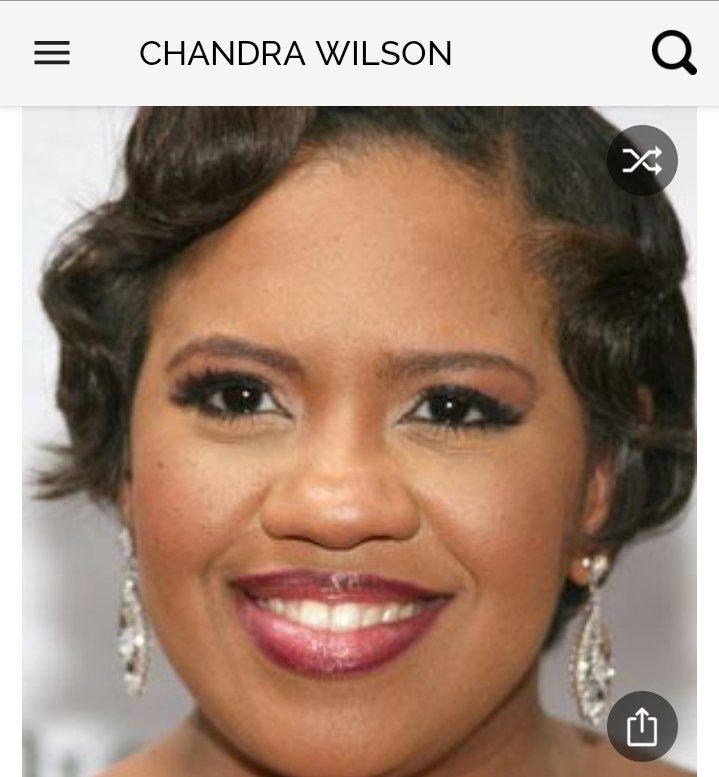 Happy birthday to this great actress.  Happy birthday to Chandra Wilson 