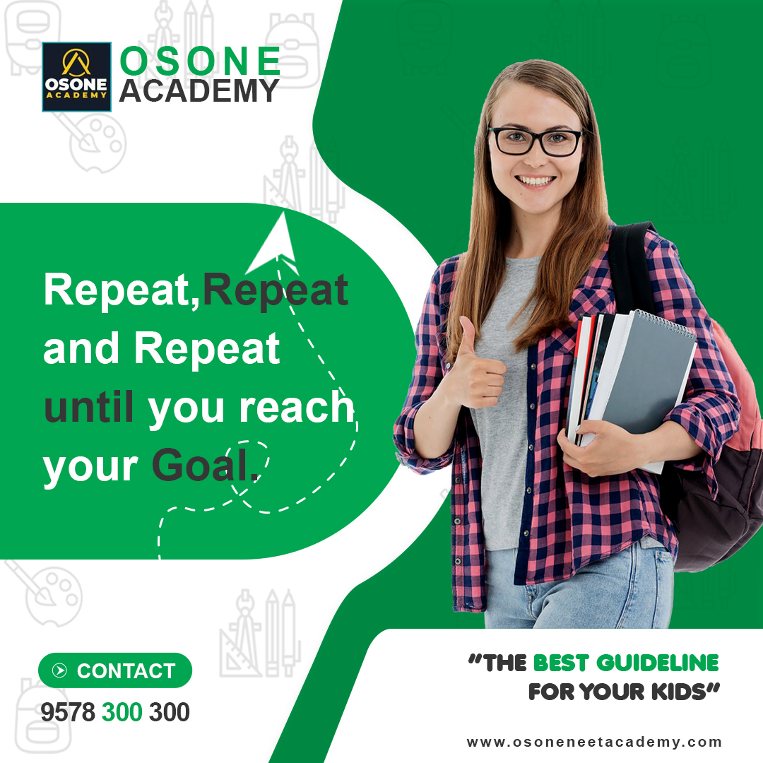 osoneacademy's tweet image. A consistent and repeated performance over the years will give you the success you always needed. So, don&apos;t give up and try, repeat until you reach your goal.
For admission, contact Osone NEET Academy. Call- +919578 300 300 info@osoneneetacademy.com #neet  #neetpreparation #osone