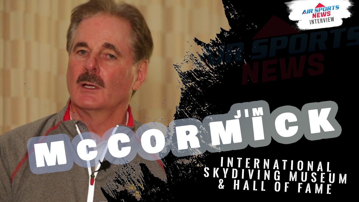 Join us at 1900UTC for the full interview with Jim McCormick discussing the @skydivingmuseum and Hall of Fame #skydiving #airsportsnews #airsportspromotion #airsportsfan @regantetlow