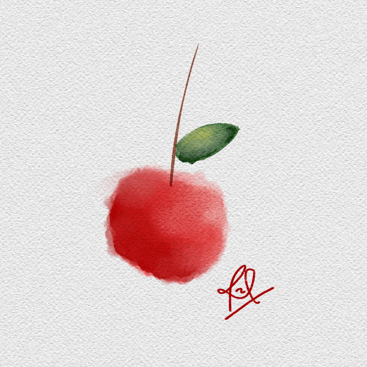 chelstudies_'s tweet photo. a cherry🗯🍒 #rachelart https://t.co/aL9mS58d8z