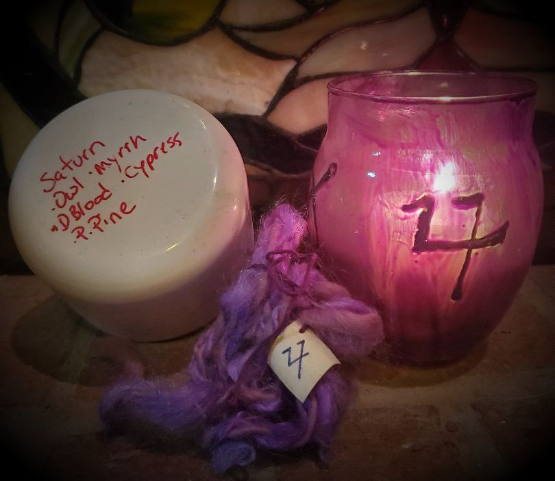 TheSwampWytch's tweet photo. From binding to healing &amp; planetary magics, witches' ladders, and more -- string, including the spinning of, has held a powerful place in Witchcraft around the world. Pics are mine of ritually spun yarn for Jupiter work.  #SuperstitionSat #TheSwampWytch https://t.co/ySQfSLEJBC