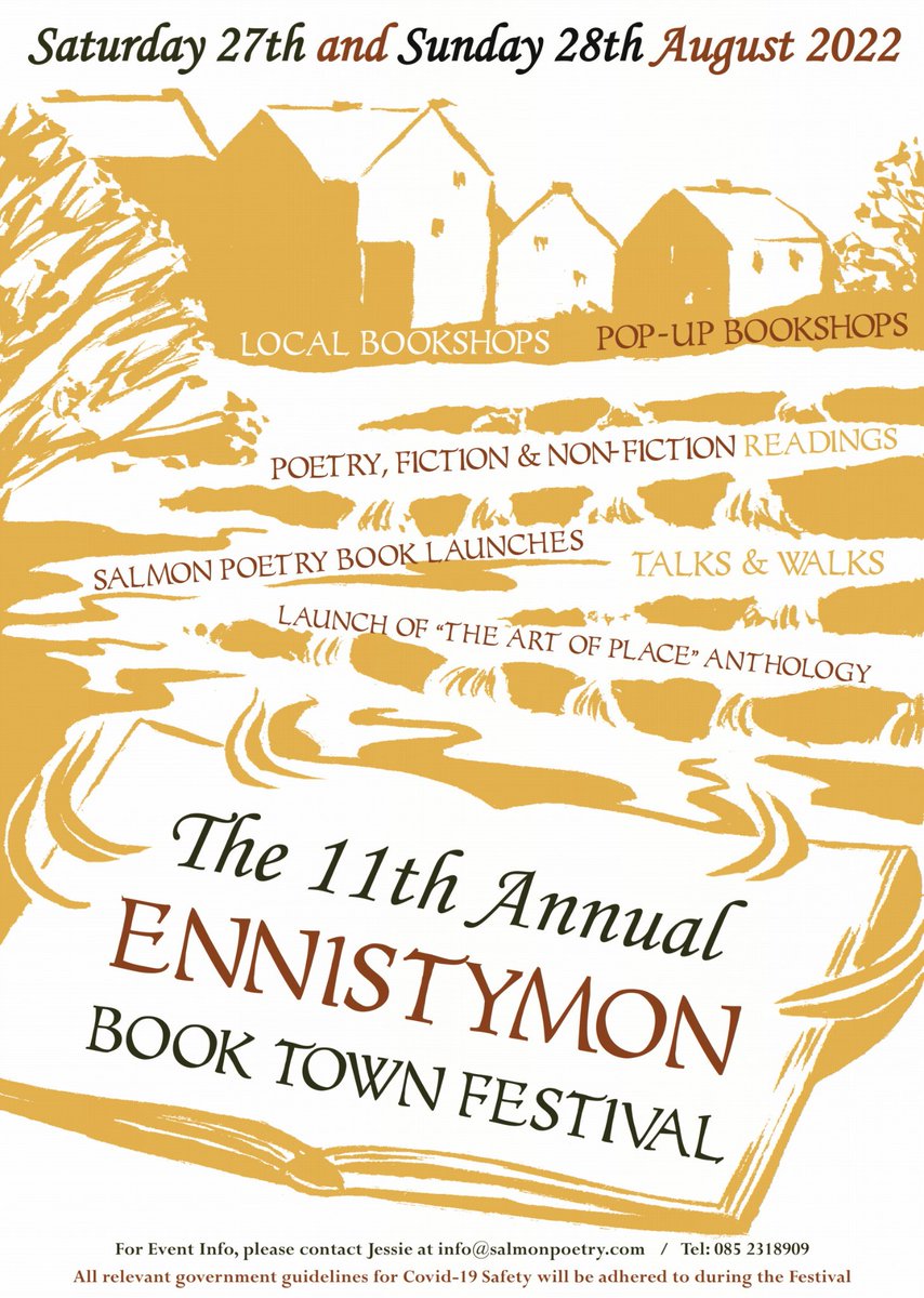 Out pleasure motoring in the west this beautiful Saturday and Sunday? Why not drop into Vinny in his lovely home town of Ennistymon with a bespoke bookshop set up in Church Street as part of the Ennistymon Book Town Festival?